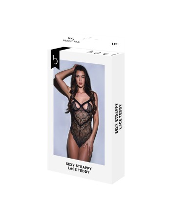 Body Baci Lingerie Sexy Strappy Lace Nero S/M
