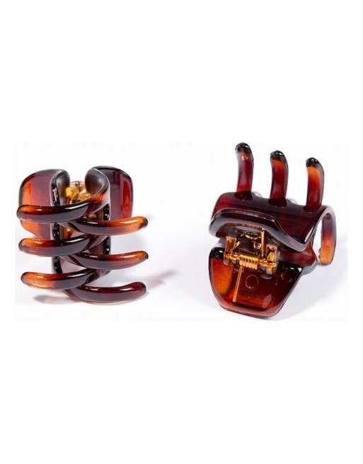 Clip Inca Pinza Concha Francesa Brown