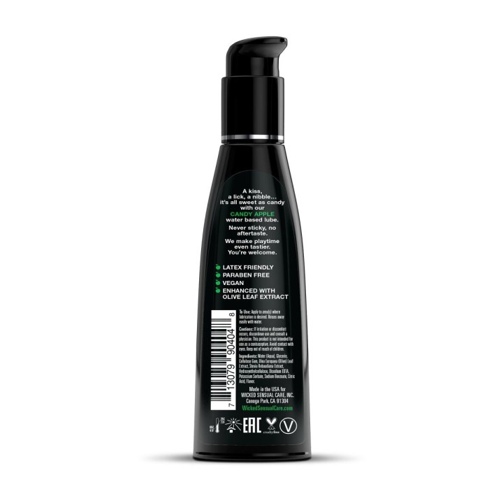 Aqua Slik Æble Vandbaseret Glidecreme 120 ml Wicked 120 ml