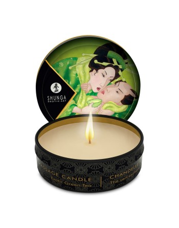 Bougie de massage Shunga Exotic Green Tea Thé vert 30 ml