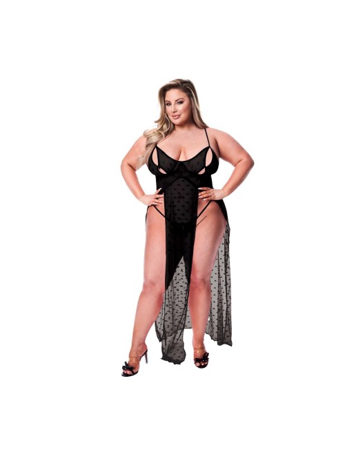 Babydoll Baci Lingerie Gown & G-string Sort Queen size 2 Dele