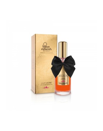 Olio per Massaggio Erotico Bijoux Cosmetiques Light My Fire 100 ml Fragola Effetto Calore