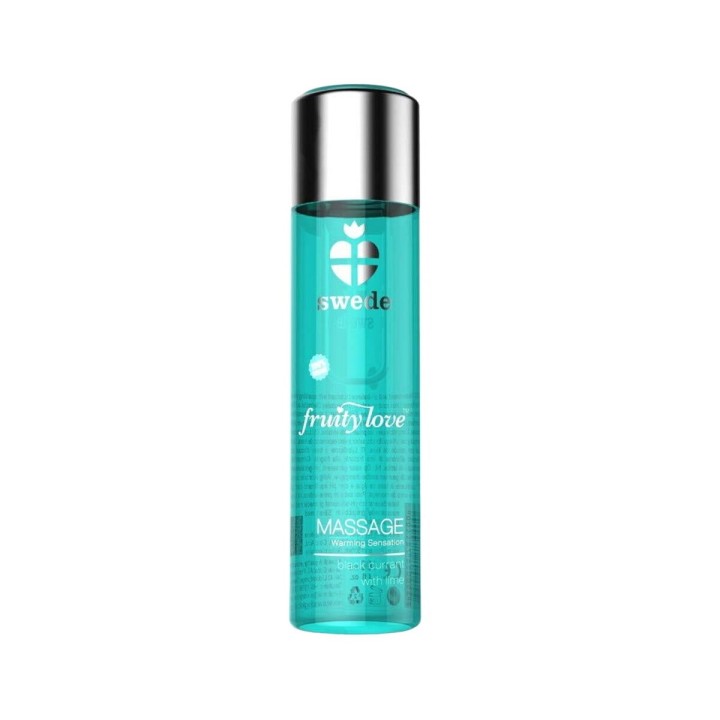 Erotisches Massageöl Swede 120 ml Wärmeeffekt Neongrün Schwarze Johannisbeere