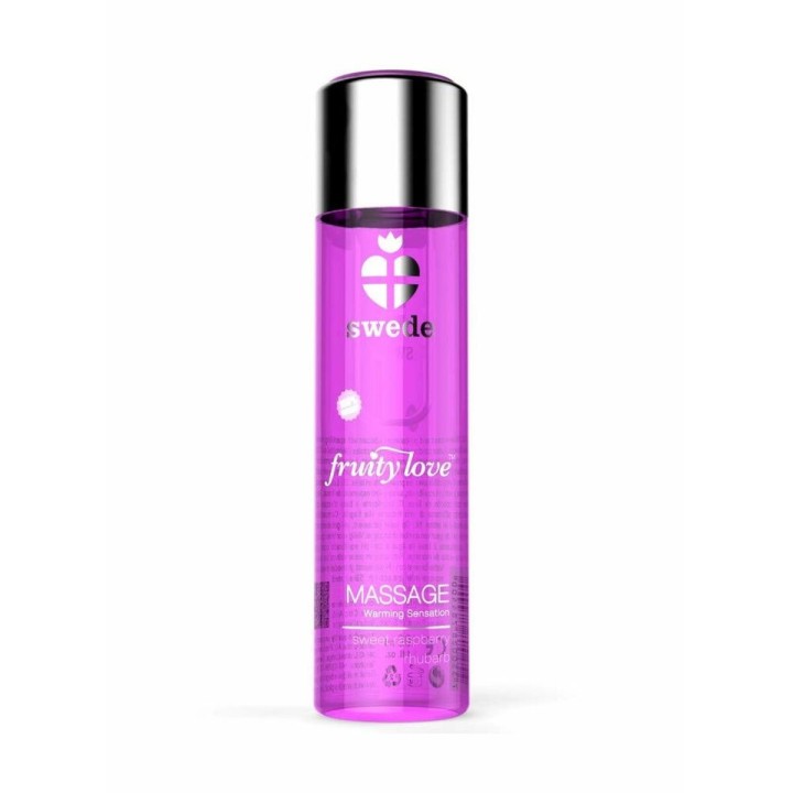 Erotisk massageolie Swede 120 ml Varme Effekt Rabarber