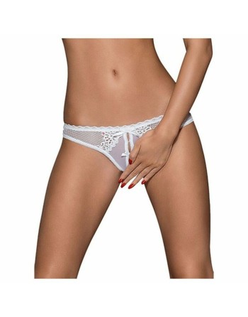 Bragas Blancas con Encaje Alabastra Obsessive OBS-8208991-S/M-OLD S/M Blanco