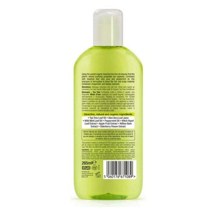 Purifying Shampoo Bioactive Organic Dr.Organic Bioactive Organic 265 ml
