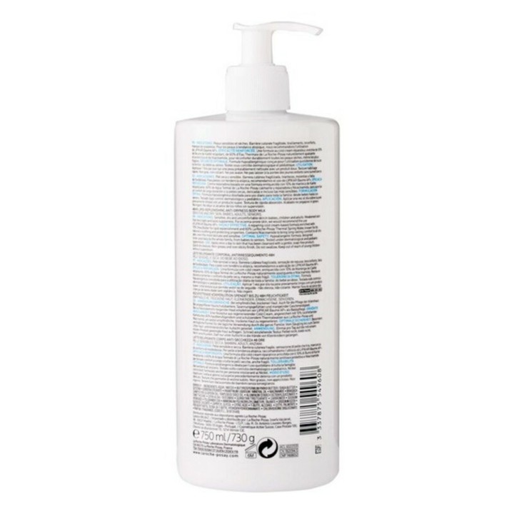 Fugtgivende Kropsmælk Lipikar La Roche Posay (750 ml)