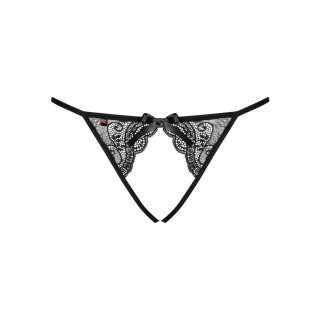 Culottes Obsessive Miamor crotchless panties L/XL Noir Dentelle