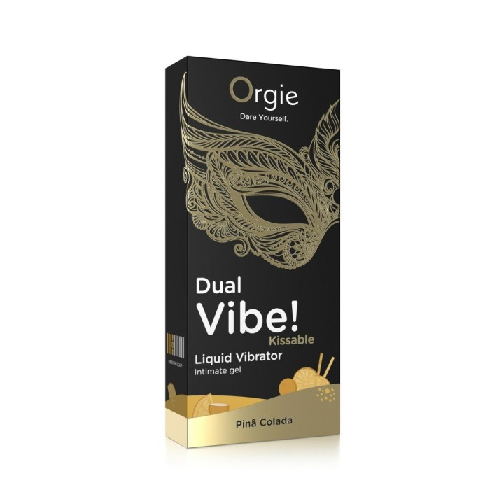 Set de Lubricantes Orgie Dual Vibe! 15 ml Piña Colada