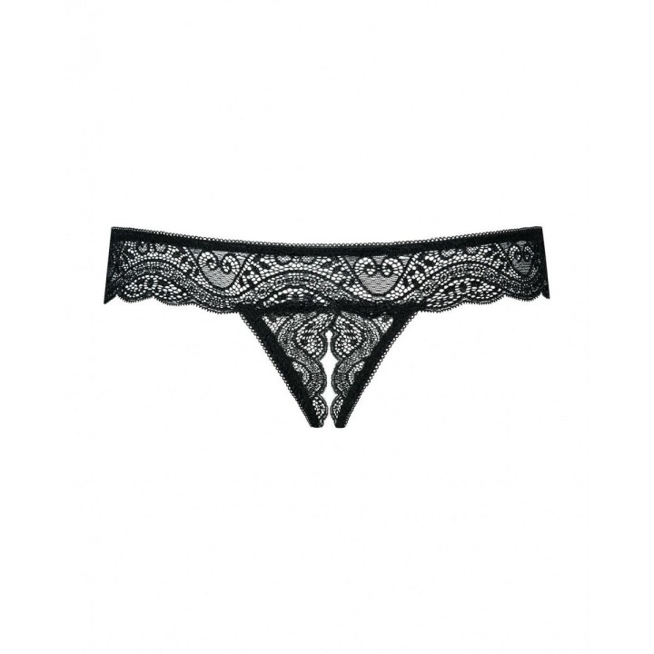 Tanga Obsessive Miamor Noir Dentelle L/XL
