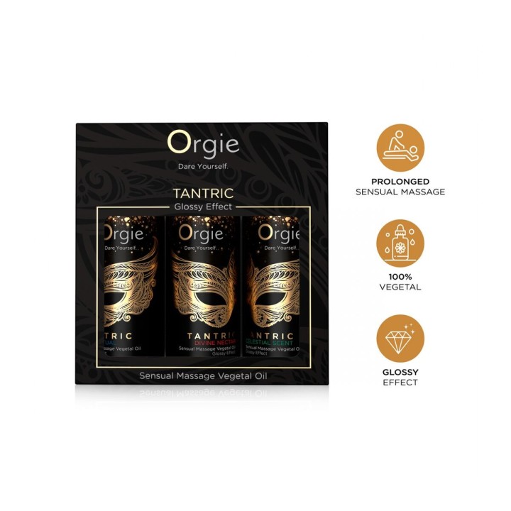 Erotisk massageolie Orgie Tantric Mini 30 ml x 3