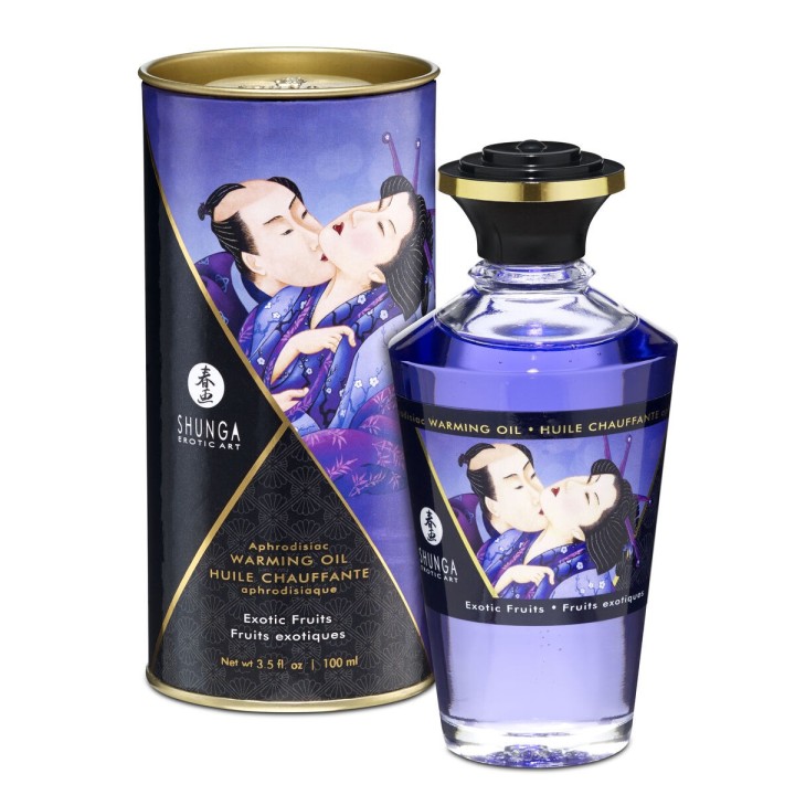 Erotisk massageolie Shunga SHU127-EXOTIC FRUITS 100 ml Eksotiske Frugter