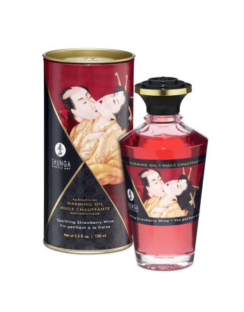 Erotic Massage Oil Shunga SHU127-SPARKLING STRAWBERRY WINE 100 ml Strawberry