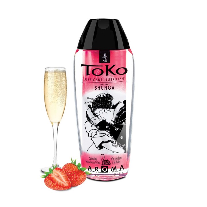 Lubricante de Fresa y Champán Toko Shunga 8407400 165 ml Fresa