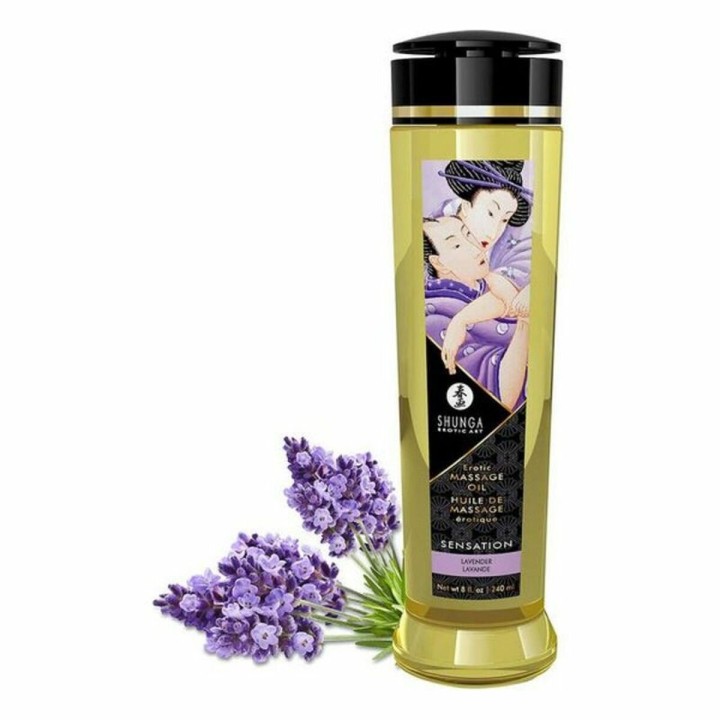 Huile de massage érotique Shunga 240 ml Lavande