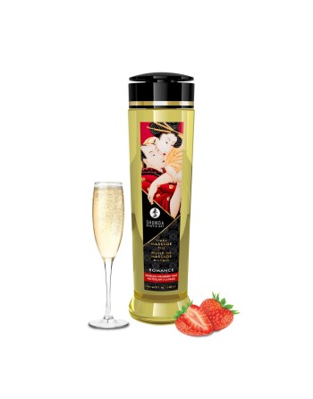 Olio per Massaggio Erotico Shunga 240 ml Champagne alla Fragola