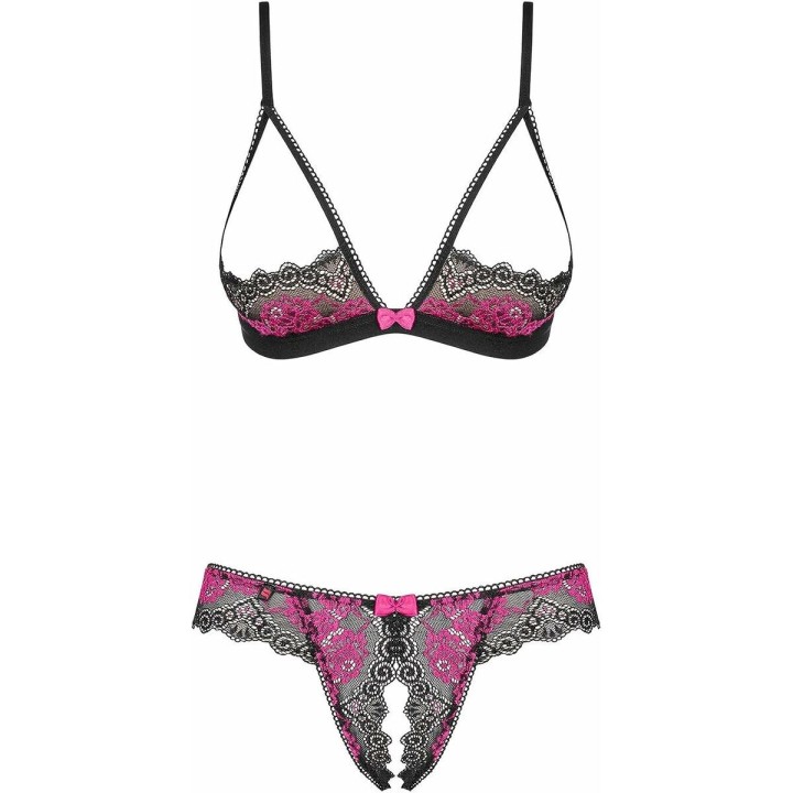 Set di Lingerie Obsessive Tulia Nero L/XL