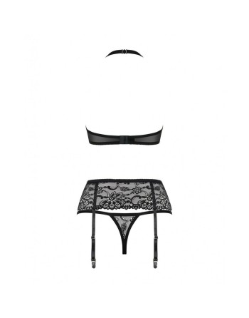 Lace Underwear Set Obsessive 838-SEG-1 Black S/M