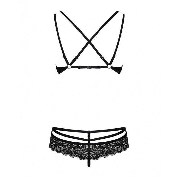 Ensemble de Lingerie Obsessive 860 Noir L/XL