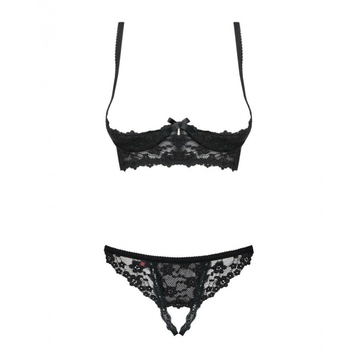 Lace Underwear Set Obsessive Letica Black L/XL