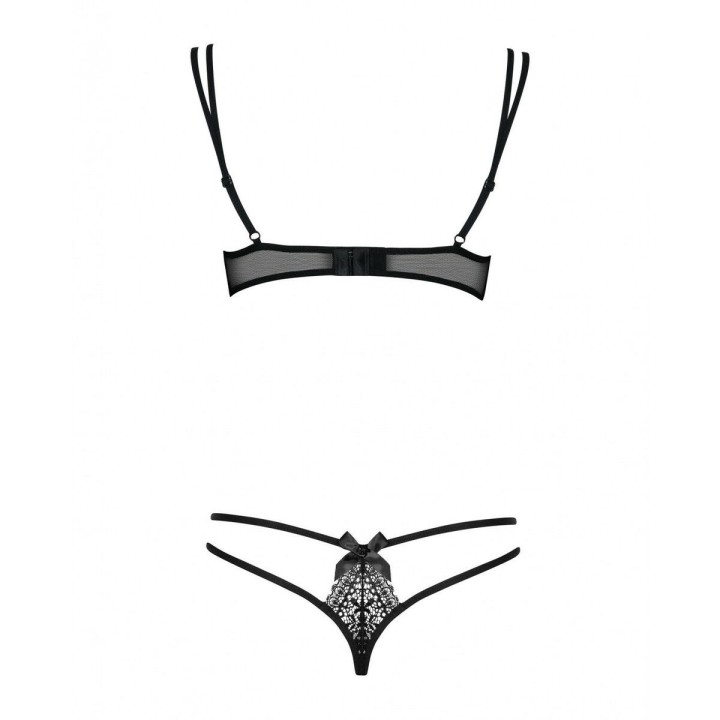 Blonde Undertøj Sæt Obsessive Intensa set Sort L/XL