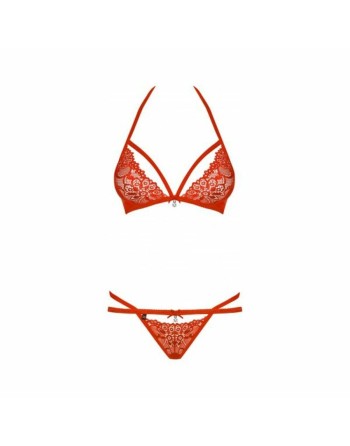 Conjunto de Lencería Obsessive 838-SET-3 Rojo L/XL