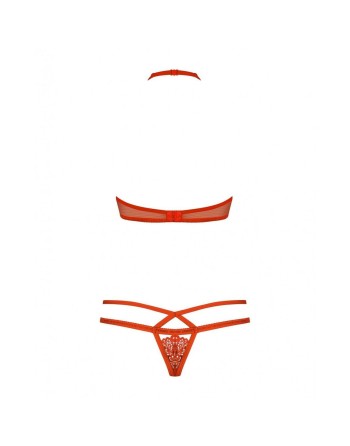 Conjunto de Lencería Obsessive 838-SET-3 Rojo L/XL
