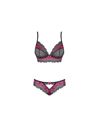 Ensemble de Lingerie Obsessive Tulia Noir S/M