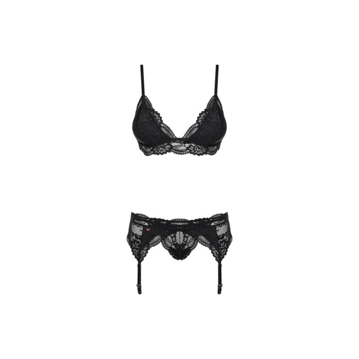 Blonde Undertøj Sæt Obsessive 810-SEG-1 Sort S/M