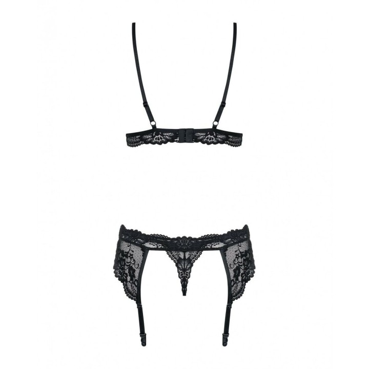 Blonde Undertøj Sæt Obsessive 810-SEG-1 Sort S/M