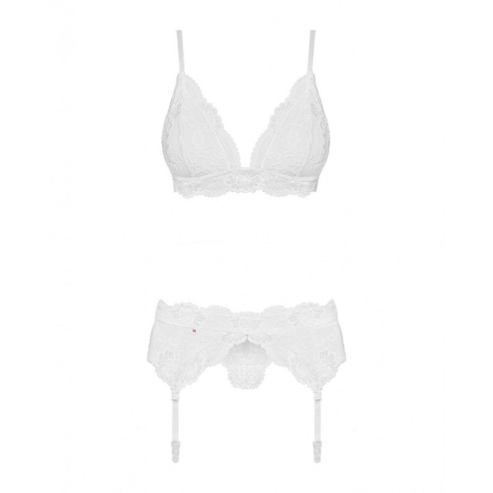 Conjunto de Lencería con Encaje Obsessive 810-SEG-2 L/XL
