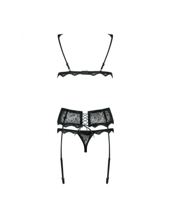 Lace Underwear Set Obsessive Emperita Black S/M