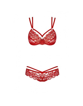 Ensemble de Lingerie Obsessive 860 Rouge S/M