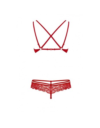 Conjunto de Lencería Obsessive 860 Rojo S/M