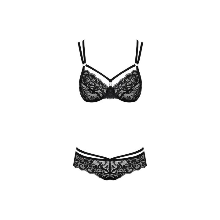 Set di Lingerie Obsessive 860 Nero S/M
