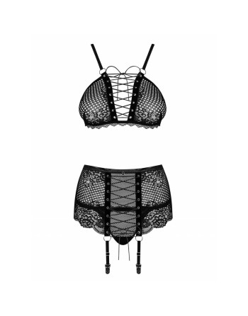 Underwear Set Obsessive Basitta Black S/M