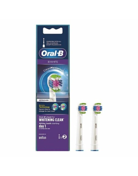 Tête de rechange 3D White Whitening Clean Oral-B D White Whitening Clean (2 pcs) 2 Unités