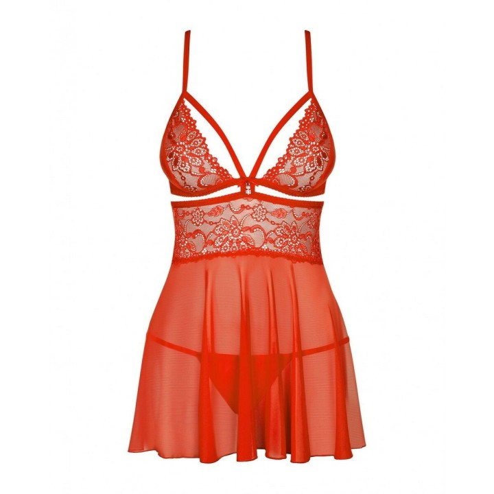 Babydoll Obsessive 838-BAB-3 Rød L/XL