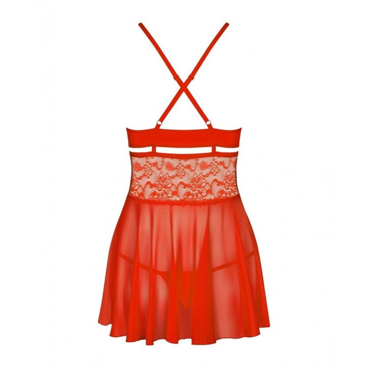 Picardías Obsessive 838-BAB-3 Rojo L/XL