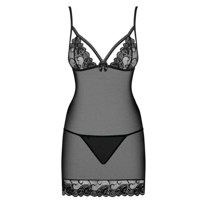 Babydoll Obsessive Wonderia L/XL Black L/XL