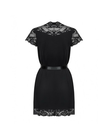 Camice Obsessive Nero S/M Fiori