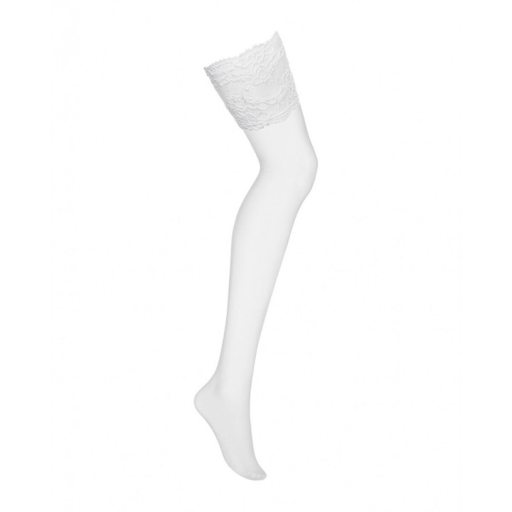 Nylonstrømper med strømpebånd Obsessive 810-STO-2 S/M