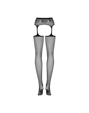 Calze con Reggicalze Obsessive S307 Nero XL/XXL