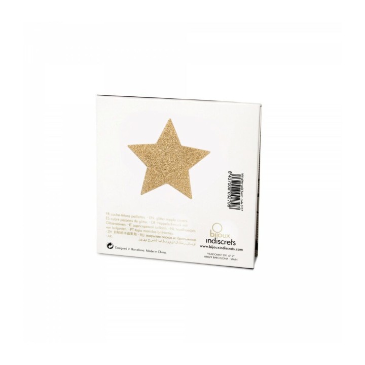 Copricapezzoli Flash Star Gold Bijoux Indiscrets 135