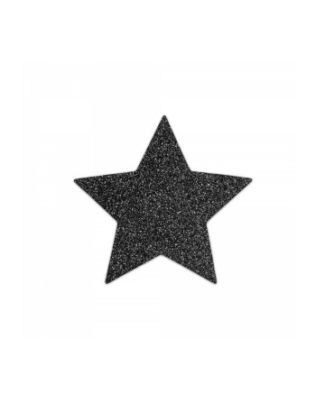 Pezoneras de Estrellas Negras Bijoux Indiscrets 156 Negro