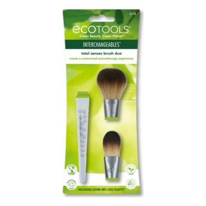 Makeup børste Total Sense Ecotools Total Senses Brush Duo 3 Dele