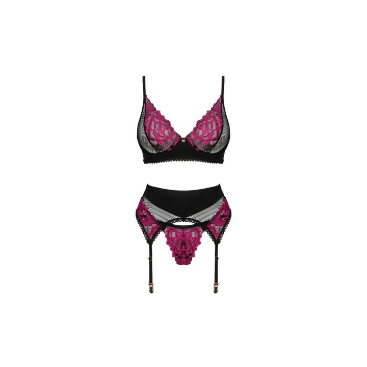 Set di Lingerie Obsessive Nero M/L
