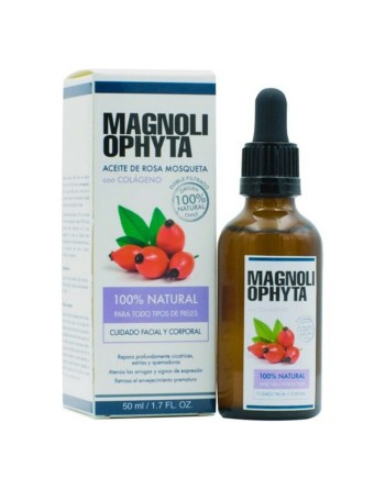 Huile visage Magnoliophytha Aceite De Rosa Mosqueta Avec du collagène Rose Musquée 30 ml 50 ml