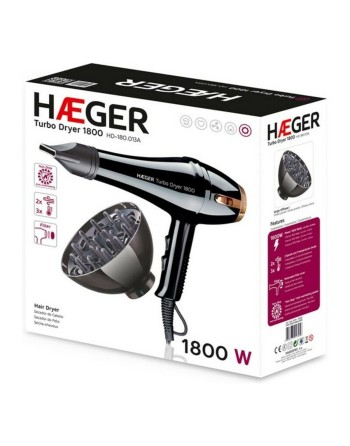 Hairdryer Haeger HAEGER TURBO DRYER 1800 W Black