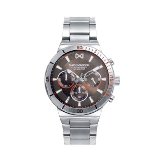 Orologio Uomo Mark Maddox HM0147-17 Marrone Argentato